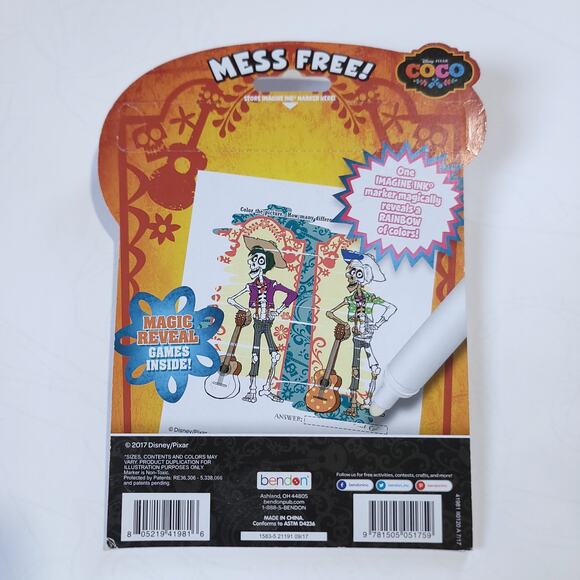 Imagine Ink Coloring Book Coco Disney Pixar Kids Gift Christmas Stocking Stuffer - Picture 2 of 3